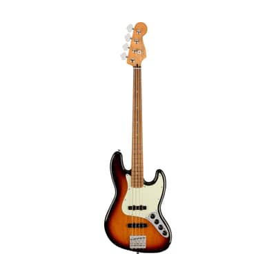 Fender Player Plus Jazz Bass Guitar, PF FB, 3-Color Sunburst image 1