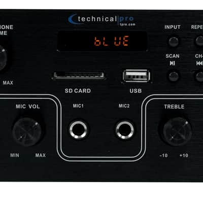 Technical Pro RX4CH Bluetooth Home Receiver Amp+(8) 5.25" White Ceiling Speakers image 11