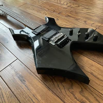 B.C. Rich Warlock Electric Guitar LA California Neck Plate Black Reverse Headstock image 4