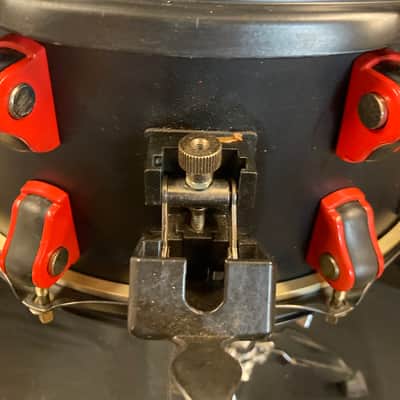 ddrum - HYSD6X13SB 6x13" Hybrid Snare Drum with Built-In Trigger 2010s - Black, Red image 12