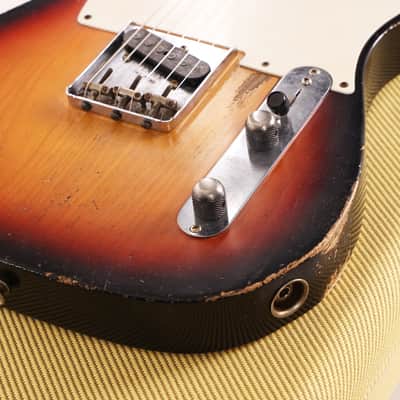 Fender Custom Shop 1955 Telecaster Heavy Relic 2-Tone Sunburst over Blonde Masterbuilt Andy Hicks image 11