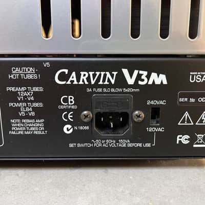 Carvin V3M 50 wt valve head and 2x12 cab image 5