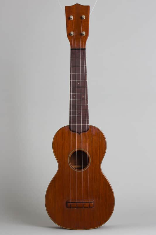 C. F. Martin Style 1 Soprano Ukulele, c. 1928, black tolex hard shell case. image 1
