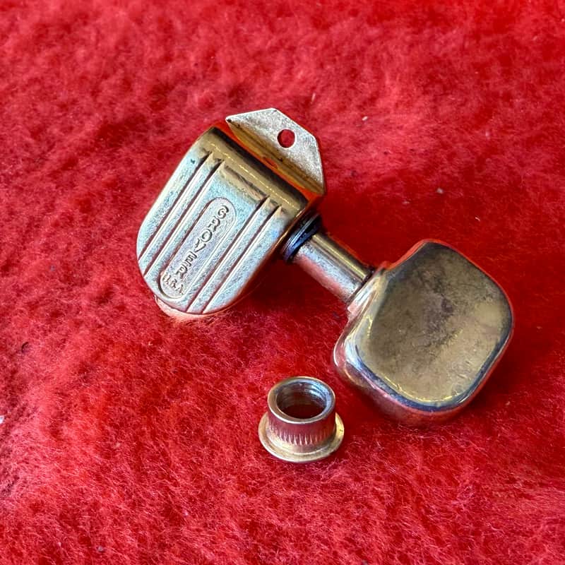 Gretsch Grover Imperial bass side guitar tuner c 1960’s Gold kidney penguin falcon Chet Atkins Viking 6120 6122 original vintage USA image 1