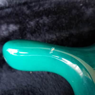 Pedulla MVP-6 Hexabuzz Fretless 6 String Left-Handed 1993 Green/Blue image 7