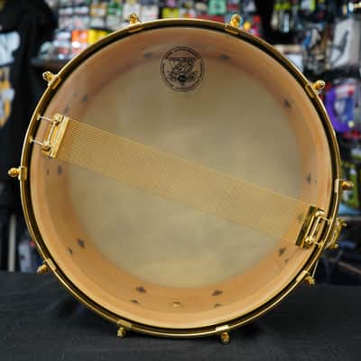 Pearl/Japan M-1946 50th Anniversary 5.5x14" Maple Snare Drum - Blackmist Lacquer image 14