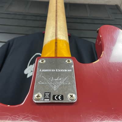 FENDER CUSTOM SHOP LIMITED EDITION '53 PRECISION BASS - HEAVY RELIC, AGED CIMARRON RED 2023 - AGED CIMARRON RED image 5