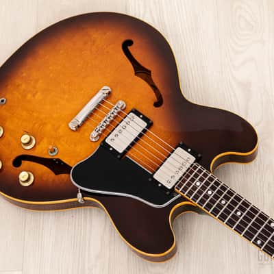 1980 Greco Super Real SA-900 335-Style Vintage Semi-Hollow Guitar Sunburst, Near-Mint w/ Maxon PAFs, Japan image 9