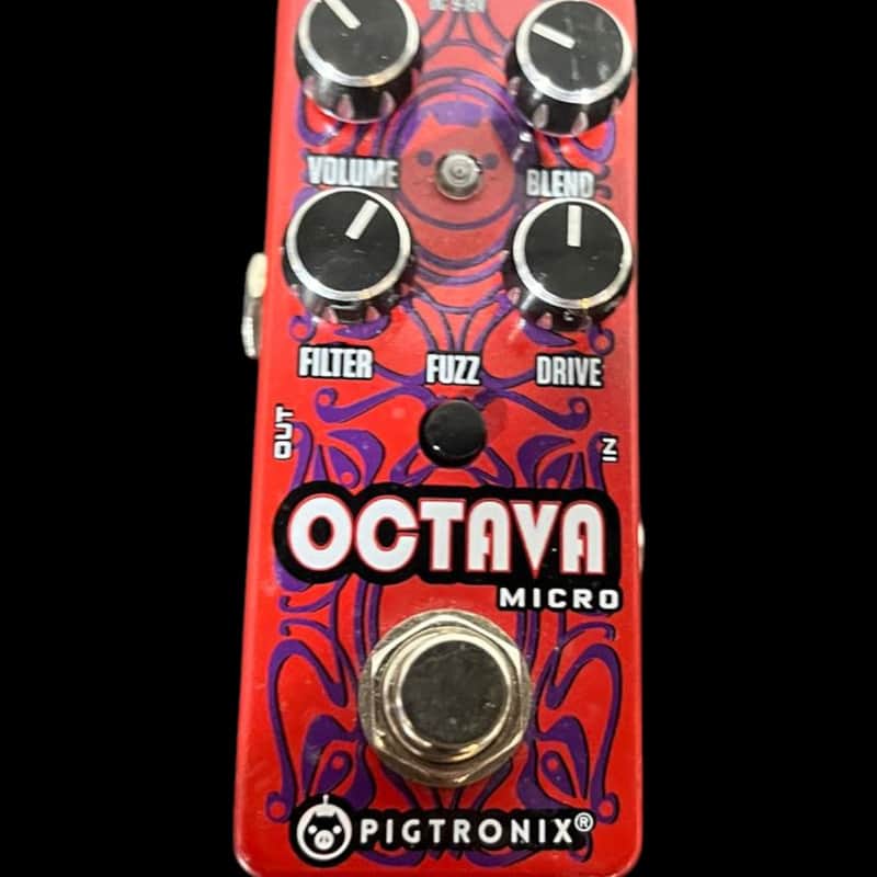 Pigtronix Octava Micro Octave Fuzz 2010s - Red X13186 image 1