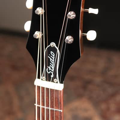 Epiphone J-45 Studio Acoustic/Electric Guitar - Natural with Gig Bag image 5
