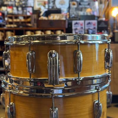 VINTAGE 1950's Slingerland 4pc Radio King Gene Krupa Outfit in Knotty Pine - 14x22, 9x13, 16x16, 5x14 image 17