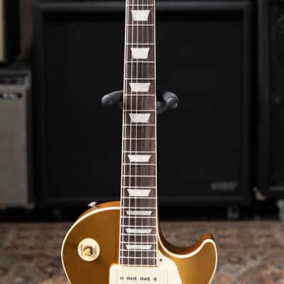 Gibson Les Paul Standard 50s P-90 Electric Guitar - Goldtop with Hardshell Case image 6