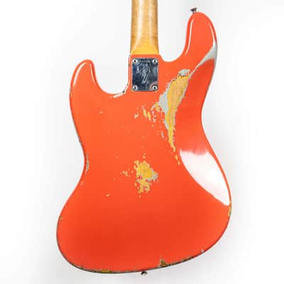 Fender 1966 Jazz Bass Fiesta Red image 4