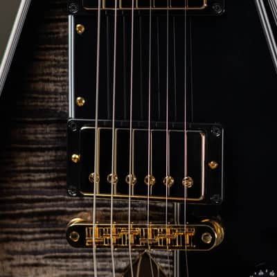 Gibson Custom Shop Flying V Custom Figured Electric Guitar - Cobra Burst with Hardshell Case image 9
