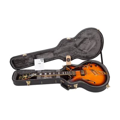 2016 D'Angelico Excel DC Semi-Hollow Electric Guitar w/Stairstep Tailpiece, Vintage Sunburst, S16006YYYY image 10