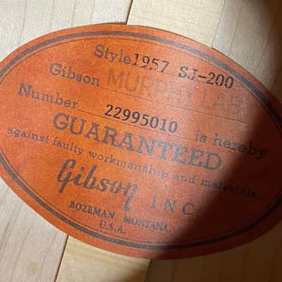 NEW! Gibson 1957 SJ-200 Light Aged Murphy Lab Custom Shop Acoustic Guitar - 4.3lbs - Authorized Dealer - G07127 image 7