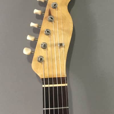 Vintage Custom USA Made Semi-Hollow TL72 Thinline Tele Chambered F Hole Relic White Fender Wide Ranges 6.6 Lb HSC image 3