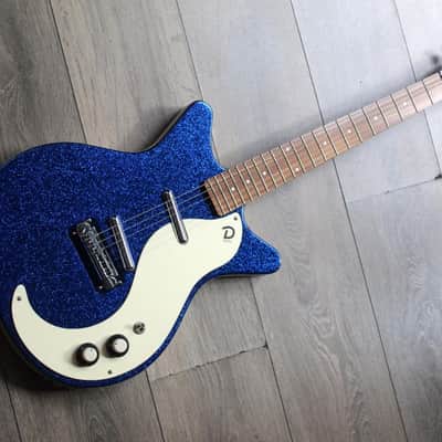 DANELECTRO 59M NOS+ Metalflake 60th Anniversary Blue Metalflake, 2, 88 KG image 1