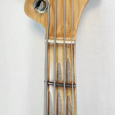 Fender Custom Shop P-Jazz Relic Ash Body Electric Bass Guitar Daphne Blue image 11