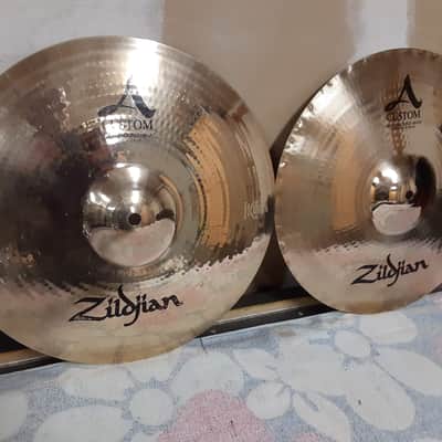 Zildjian 15" A Custom Mastersound Hi-Hat Cymbals (Pair) 2004 - Present - Brilliant image 2