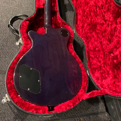 Grosh Set Neck 2005 Blue Brazilian Rosewood image 7