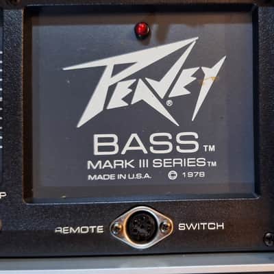 Peavey Bass Mark III Series 400BH 300-Watt Bass Guitar Head Late 1970s - Black image 2