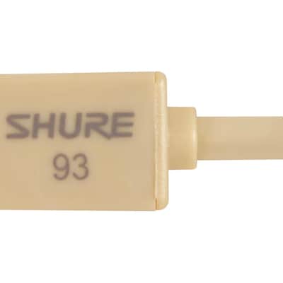 Shure WL93T Omnidirectional Subminiature Lavalier Condenser Mic with 4' Cable 2008 - Present - Tan image 1