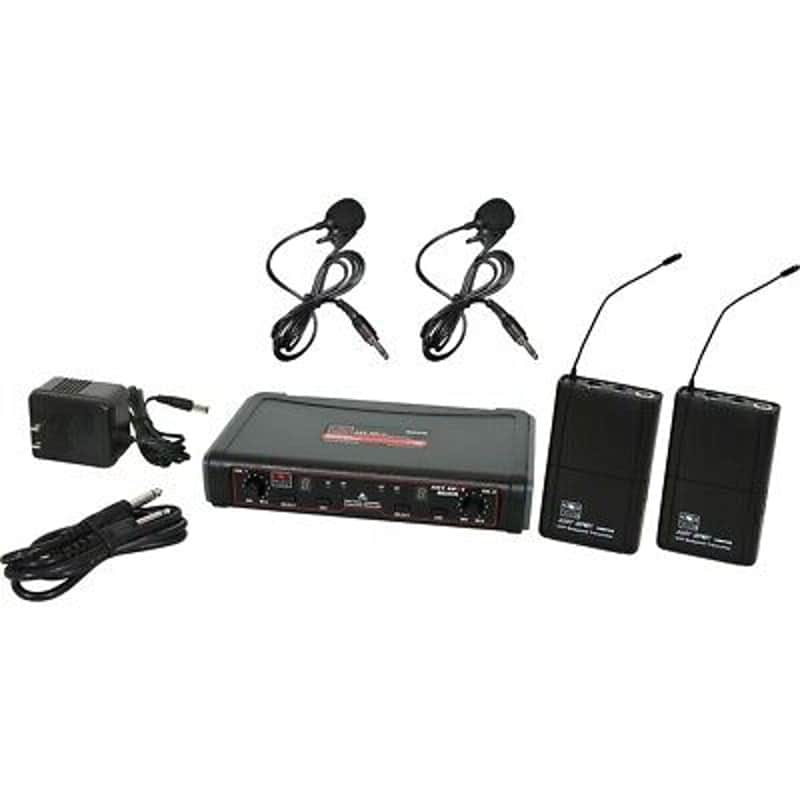 Galaxy Audio EDXR/38VV 2-Set Dual Lavalier Wireless Microphone System, Band N image 1