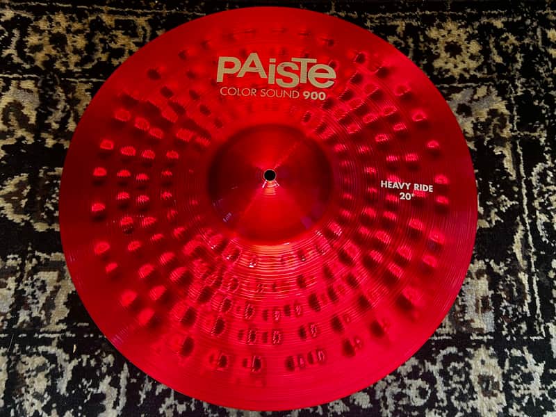 Paiste 20" Color Sound 900 Series Heavy Ride Cymbal - Red image 1