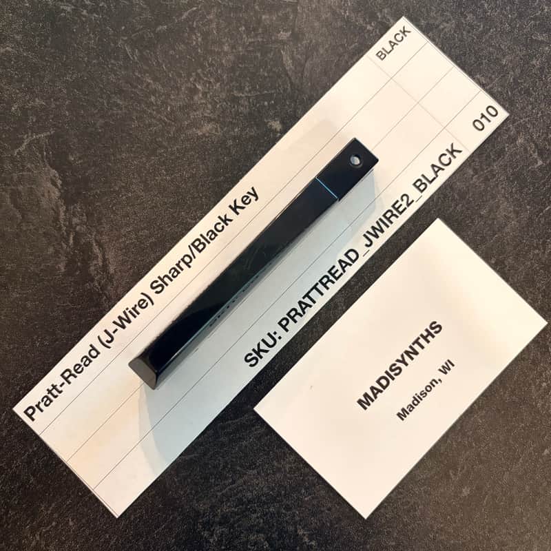 ORIGINAL Pratt Read Replacement SHARP/BLACK Key (J-Wire Keybeds) for ARP 2500/2600, Moog Minimoog, Oberheim OBX/OBXa/OB8, Sequential Prophet-5/10, PPG Wave 2.2 and more image 1