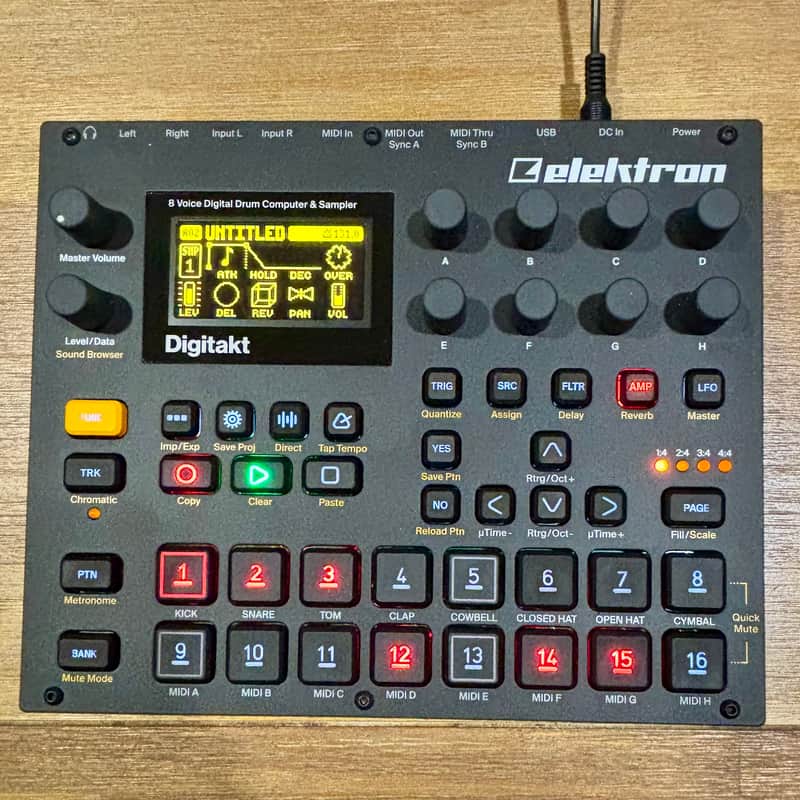 Immagine Elektron Digitakt with Deck Saver and Vintage Drum Smaples - 2022 - Black - 1