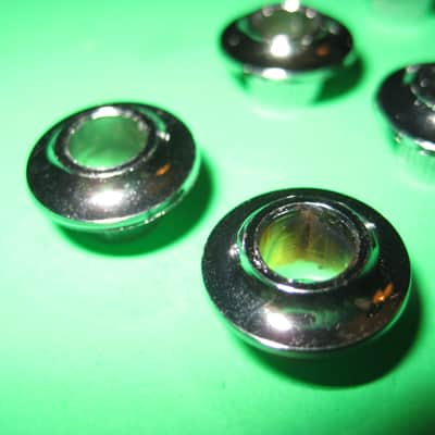 Harmony Chrome Style Machine Head Bushings for Vintage Style Guitars image 2