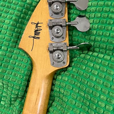 Fender Justin Meldal-Johnsen Road Worn Signature Mustang Bass 2018 - Present - Faded Daphne Blue image 6