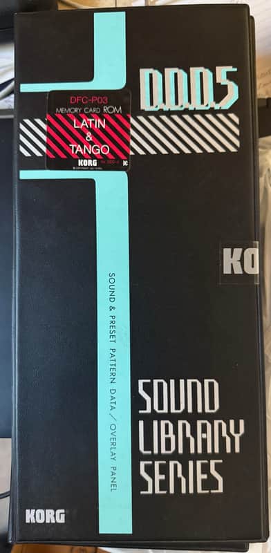 Korg DDD-5 Sound Library Series DFC-P03 Memory Card Latin & Tango for DDD5 Drum Machine image 1
