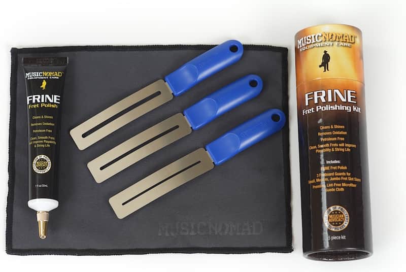 Music Nomad MN 124 Frine Fret Polishing Kit W/ 3 Fret Guards and Cloth image 1