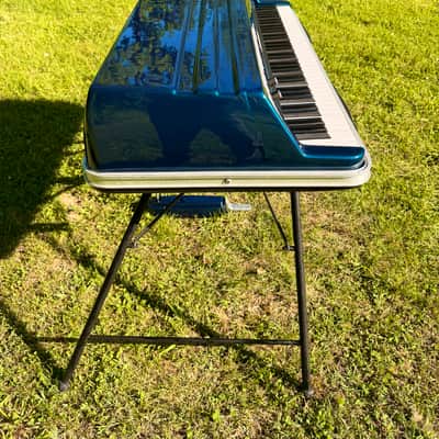 Immagine Rhodes Mark V Stage 73 – Custom Cosmic Blue | Fully Professionally Restored | Original Stand, Cover & Matching Pedal - 5
