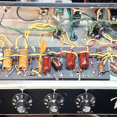 1964 Fender Princeton Blackface AA964 Guitar Combo image 4