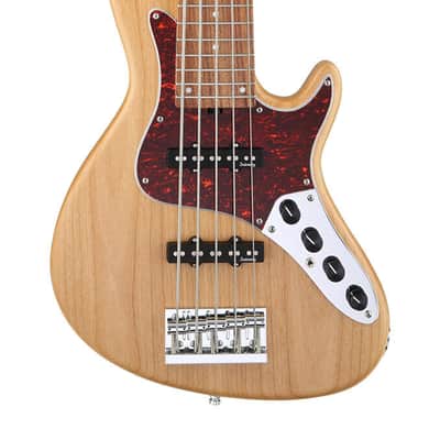 Sadowsky MetroLine 24-Fret Singlecut Vintage Bass 5 String, Red Alder Body, Natural Transparent Satin image 2