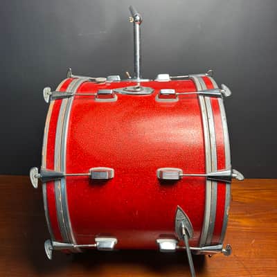 Trixon 20” Luxus Kick Drum 1960s - Red Metallic Sparkle image 5