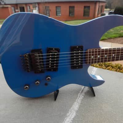 Kramer Pacer 1985 - Flip Flop Blue/Purple Tilted Bridge Pickup image 7