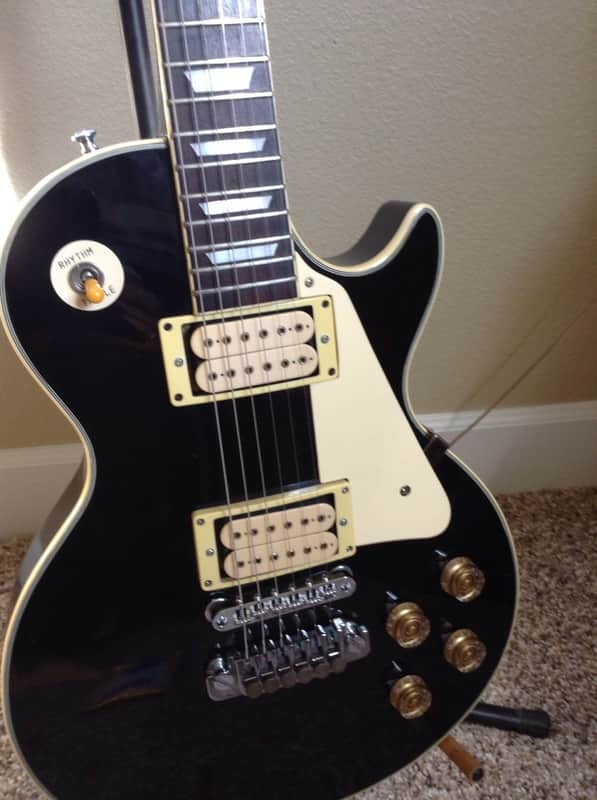 Memphis LP style vintage Tone Monster! DiMarzios, upgraded tuners, bridge and bar. w case single cutaway image 1