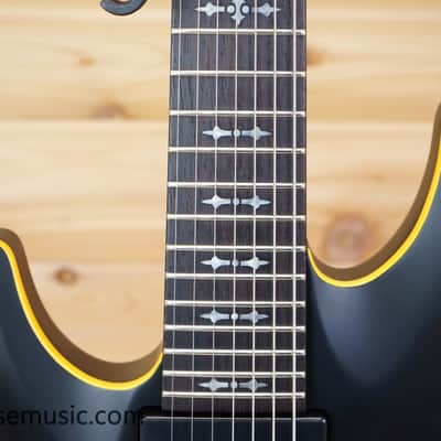 Schecter Demon-7 Left-Handed - Aged Black Satin image 3