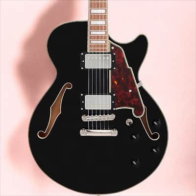 D'Angelico Premier SS Single Cutaway w/ stop-bar tailpiece, Black* w/ DAPSSSBKNS image 1