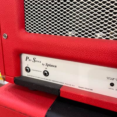 Splawn Pro Stock 100 "Marshall Super Lead" Style 100-watt Amp Head- Red image 11