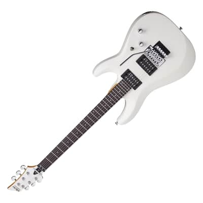 Schecter C-6 FR Deluxe guitar in Satin White image 2
