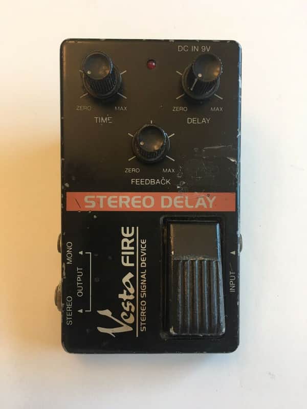 Vesta Fire Stereo Analog Delay Rare Vintage Guitar Effect Pedal MIJ Japan image 1