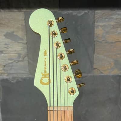 Used 2021 Angel Vivaldi Signature Pro-Mod DK24-7 Nova, Maple Fingerboard, Satin Sage Green image 4