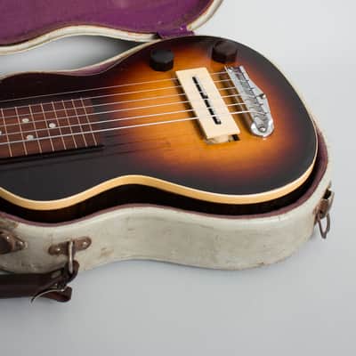 Gibson  EH-100 Lap Steel Electric Guitar (1938), ser. #DGE-2913, original hard shell case. image 12