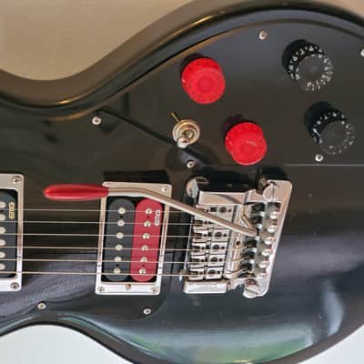 1983 Gibson Sonex 180 Deluxe Ebony Black w/ Kahler (Locking Trem) & EMG PUPs Made In USA image 3