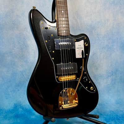2025 Fender Japan Traditional Collection '60s Jazzmaster – Black Pearl / Gold, Matching Headstock, MIJ image 2